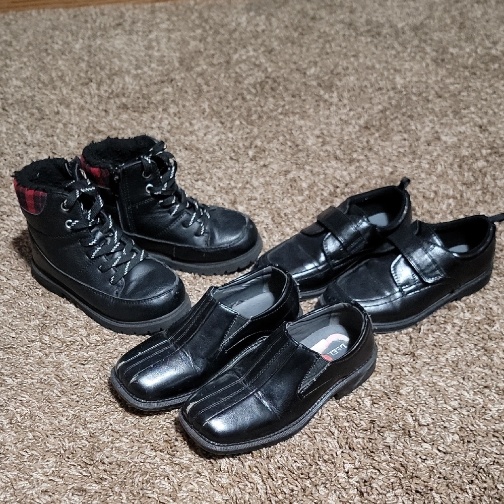 Boys Size 11 Dress Shoes & Boots Bundle – Deer Stags, Wonder Nation, Carter’s